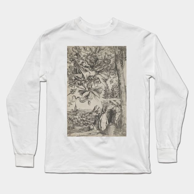 The Temptation of St. Anthony by Lucas Cranach the Elder Long Sleeve T-Shirt by Classic Art Stall